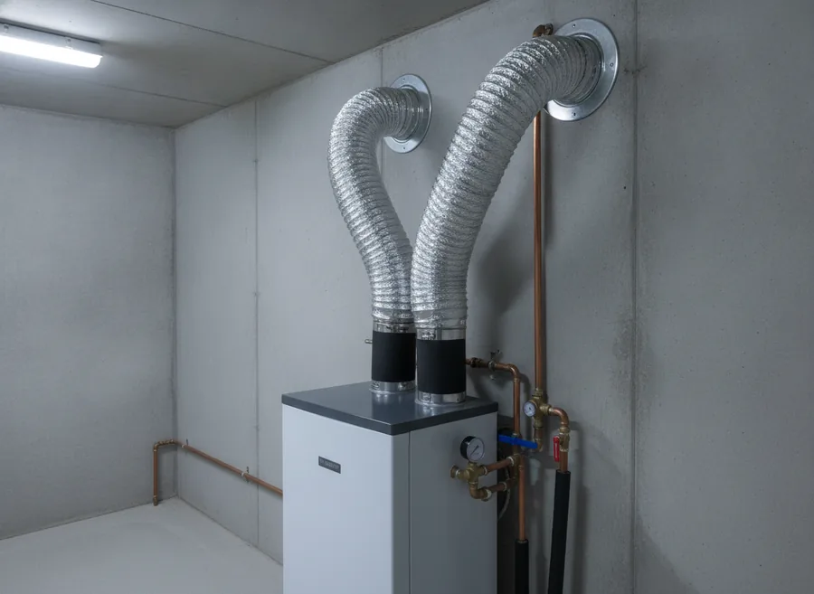 Chauffe-eau thermodynamique installé dans un sous-sol nancéien